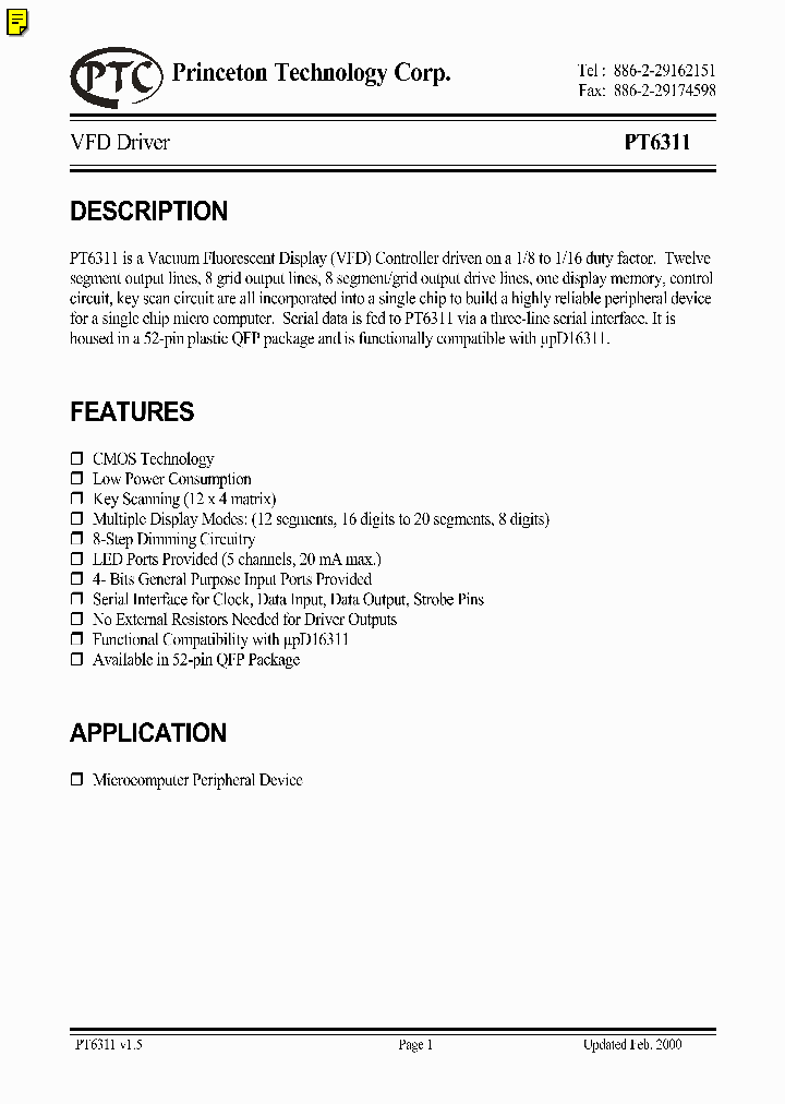 PT6311_185703.PDF Datasheet