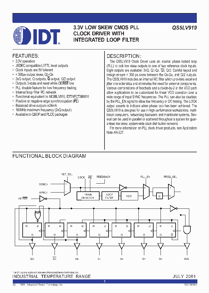 QS5LV919_166242.PDF Datasheet