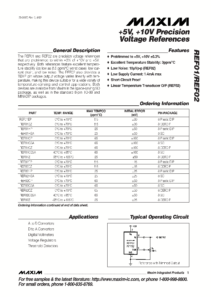 REF02HP_312673.PDF Datasheet
