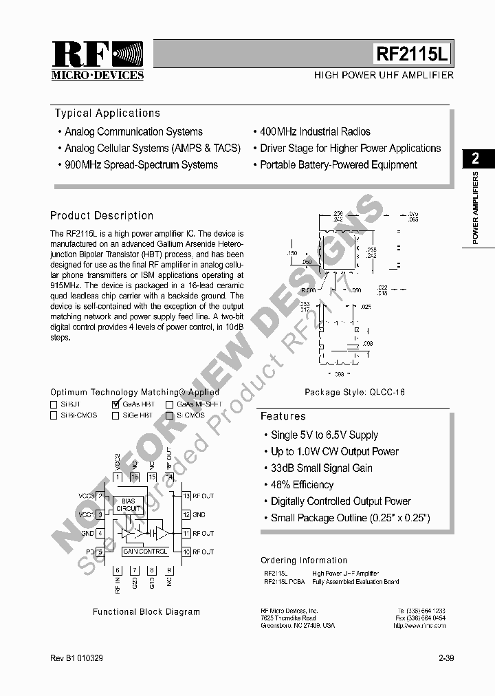 RF2115LPCBA_326986.PDF Datasheet