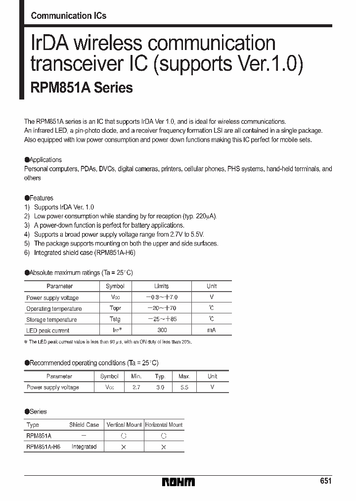 RPM851ASERIES_197867.PDF Datasheet