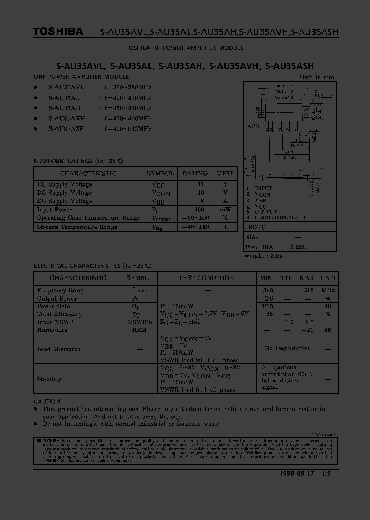 S-AU35ASH_336319.PDF Datasheet