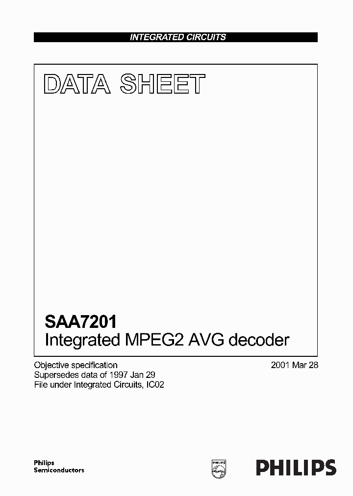 SAA7201_350855.PDF Datasheet