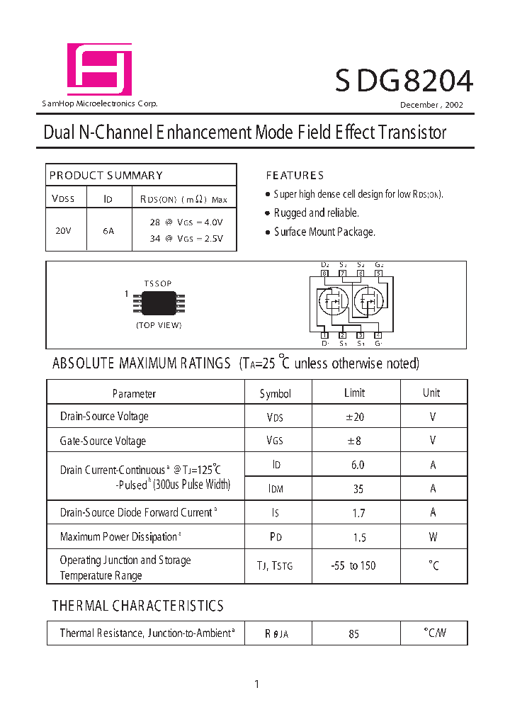 SDG8204_307657.PDF Datasheet