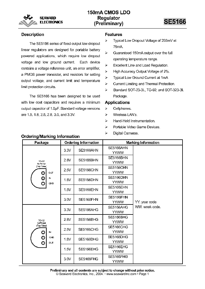 SE5166AHG_188884.PDF Datasheet