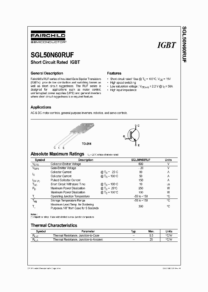SGL50N60_195406.PDF Datasheet