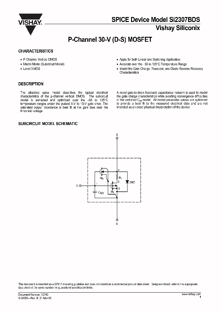 SI2307BDS_362328.PDF Datasheet