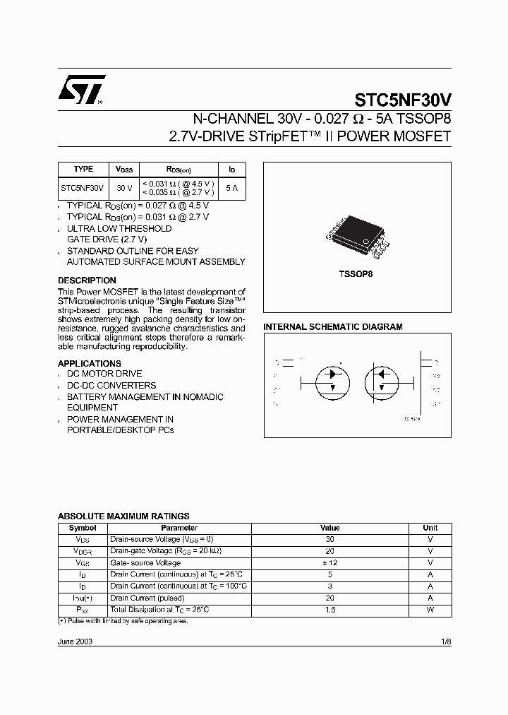 STC5NF30V_340966.PDF Datasheet