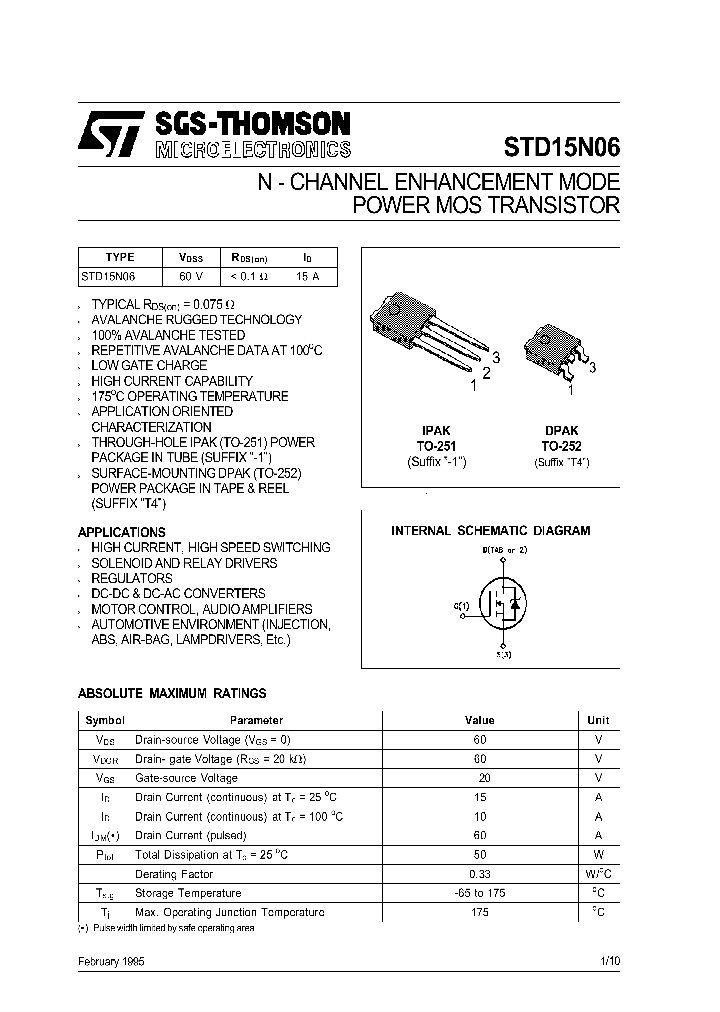 STD15N06_177209.PDF Datasheet