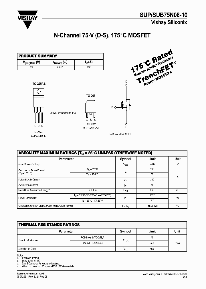 SUB75N08-10_306443.PDF Datasheet