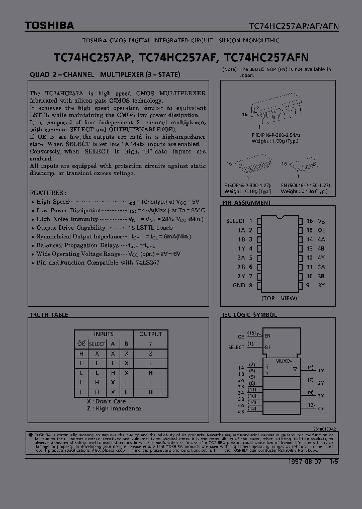 TC74HC257AFN_351624.PDF Datasheet