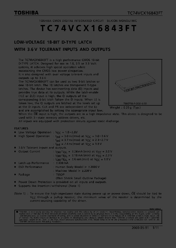 TC74VCX16843FT_309909.PDF Datasheet