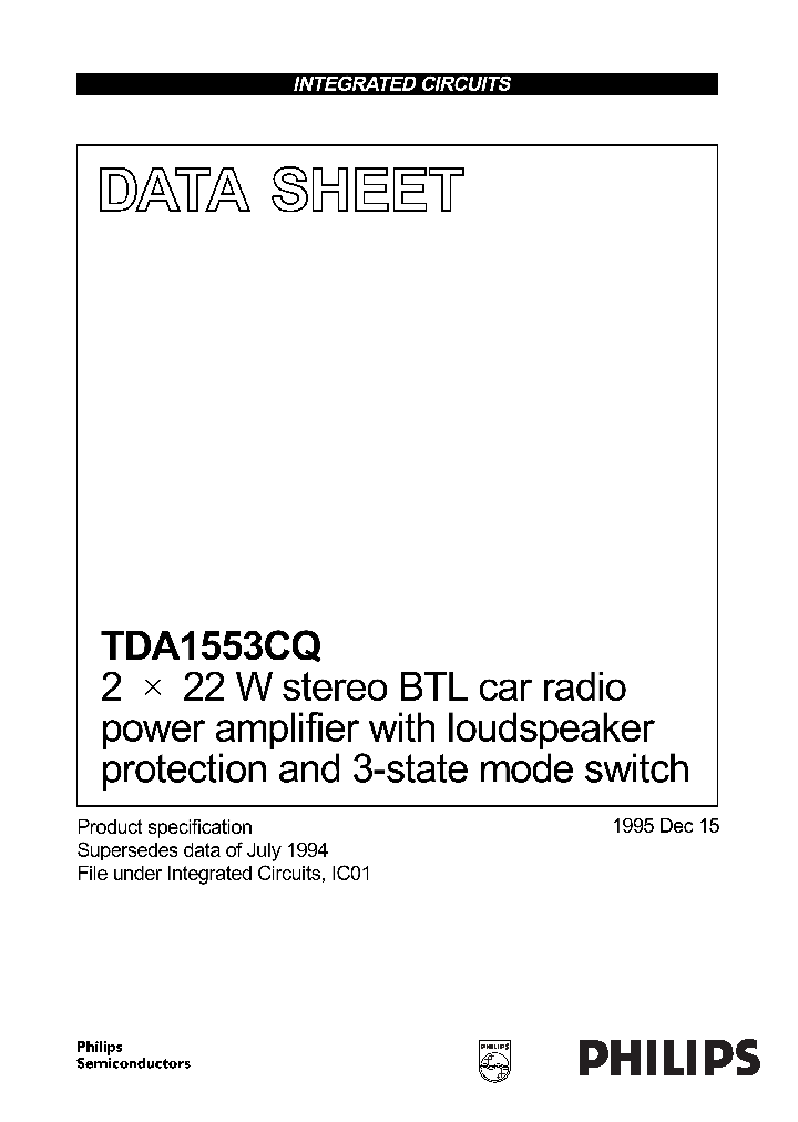 TDA1553_193077.PDF Datasheet