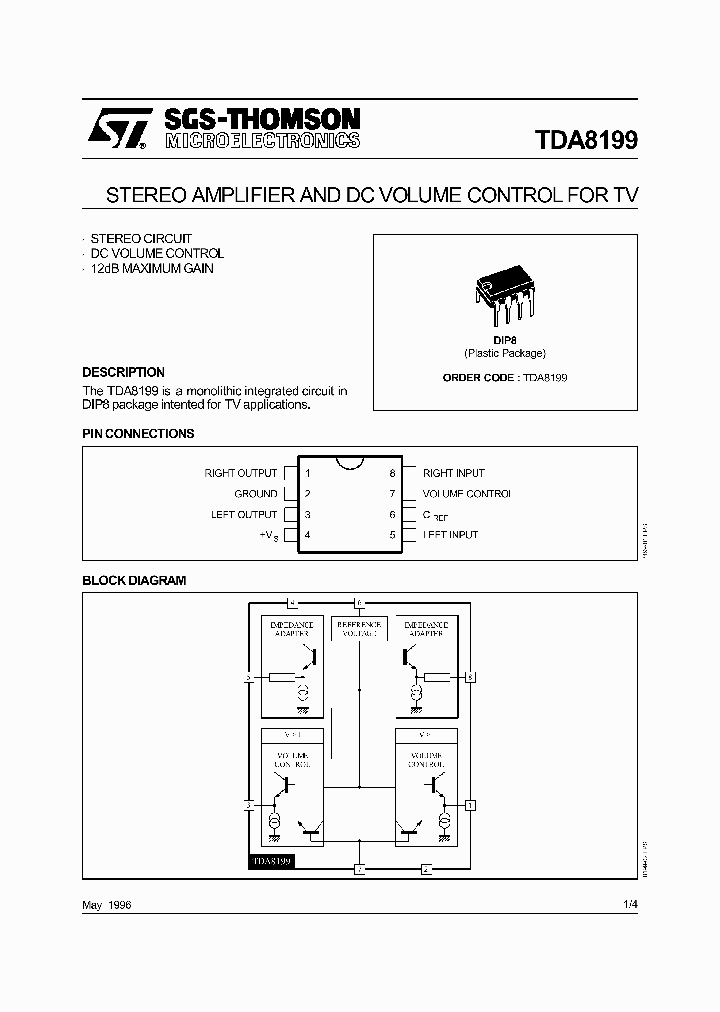 TDA8199_125399.PDF Datasheet