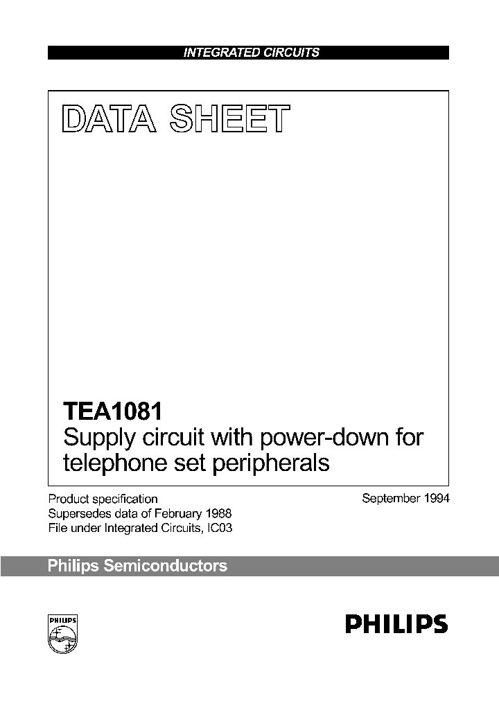 TEA1081_308495.PDF Datasheet