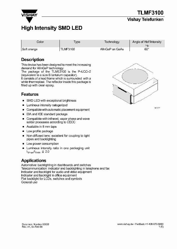 TLMF3100_318302.PDF Datasheet