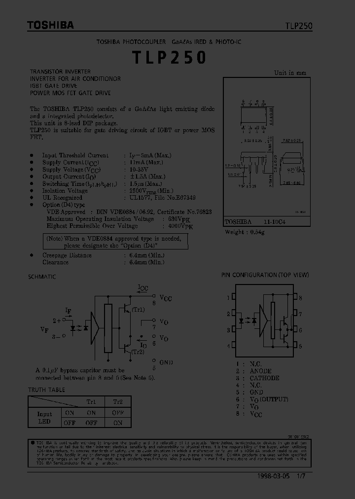 TLP250_325048.PDF Datasheet