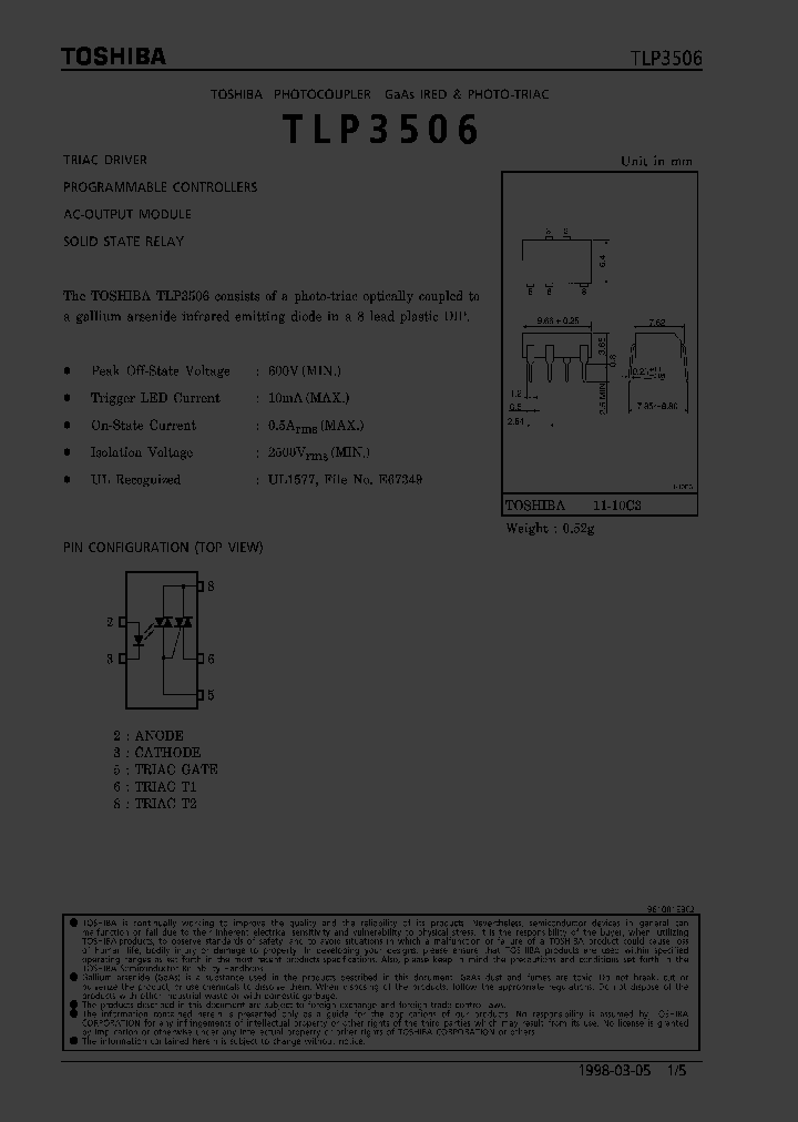 TLP3506_309287.PDF Datasheet