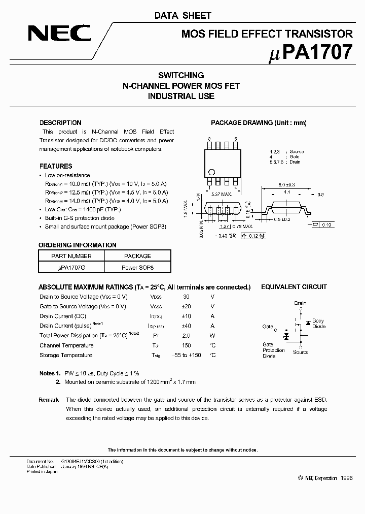 UPA1707_311744.PDF Datasheet