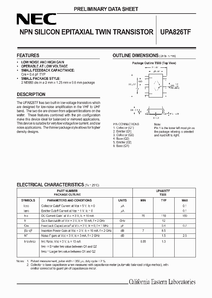 UPA826TF_347712.PDF Datasheet