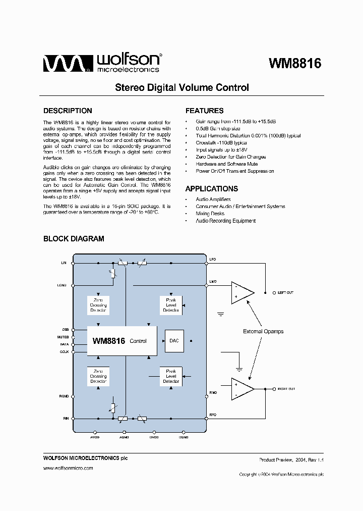 WM8816_196719.PDF Datasheet