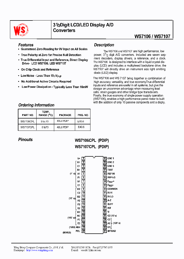 WS7106CPL_2450.PDF Datasheet