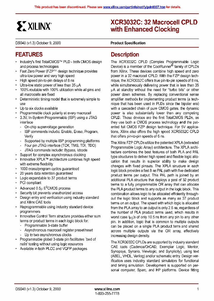 XCR3032C_193978.PDF Datasheet