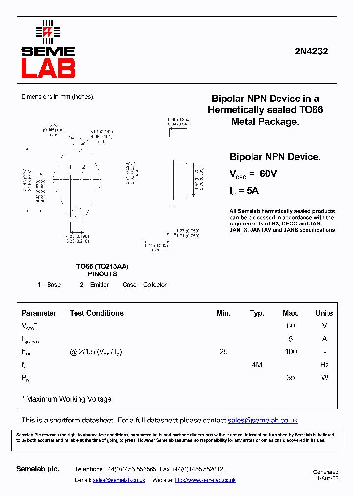 2N4232_399356.PDF Datasheet