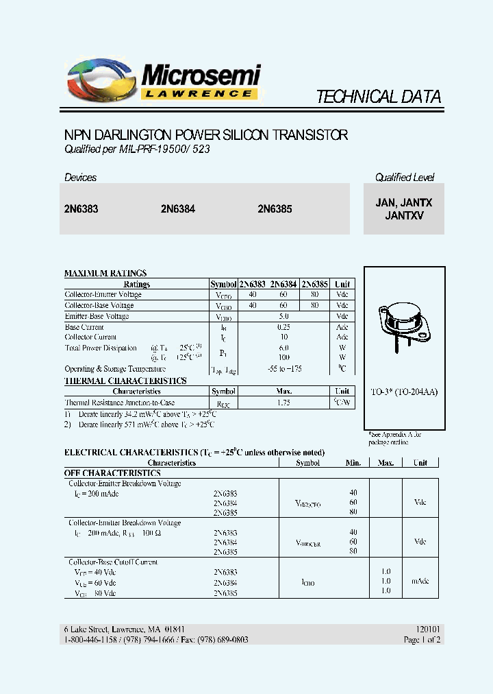 2N6384_432147.PDF Datasheet