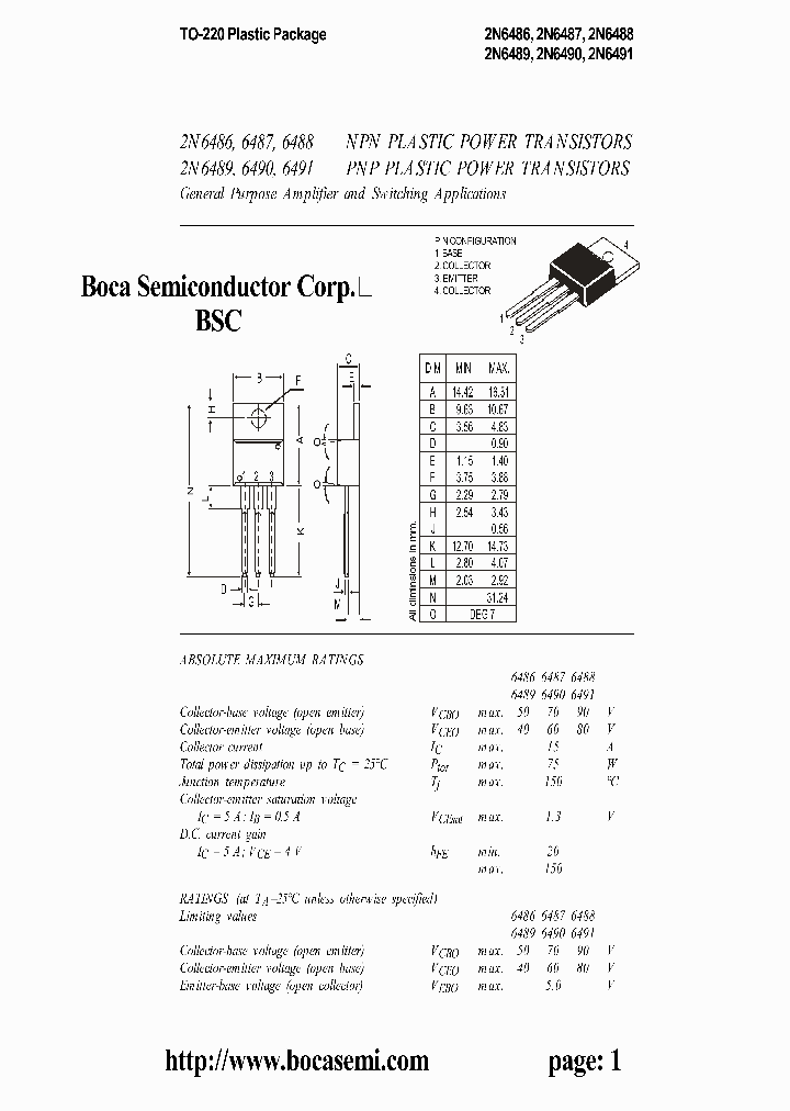 2N6491_419160.PDF Datasheet