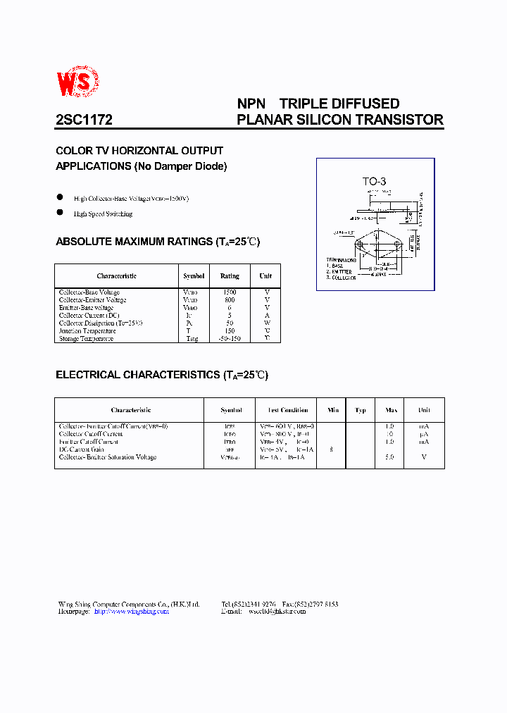 2SC1172_404445.PDF Datasheet