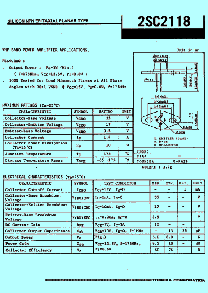 2SC2118_422066.PDF Datasheet