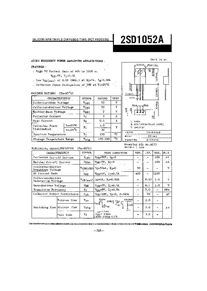 2SD1052A_406128.PDF Datasheet
