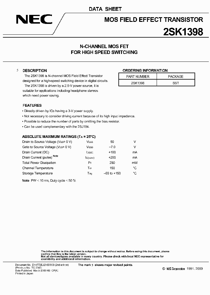 2SK1398_191021.PDF Datasheet