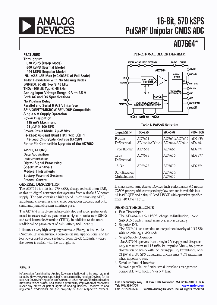 AD7664ACP_396126.PDF Datasheet