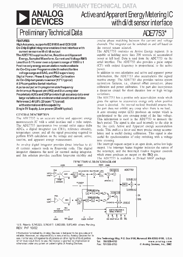 ADE7753_21147.PDF Datasheet