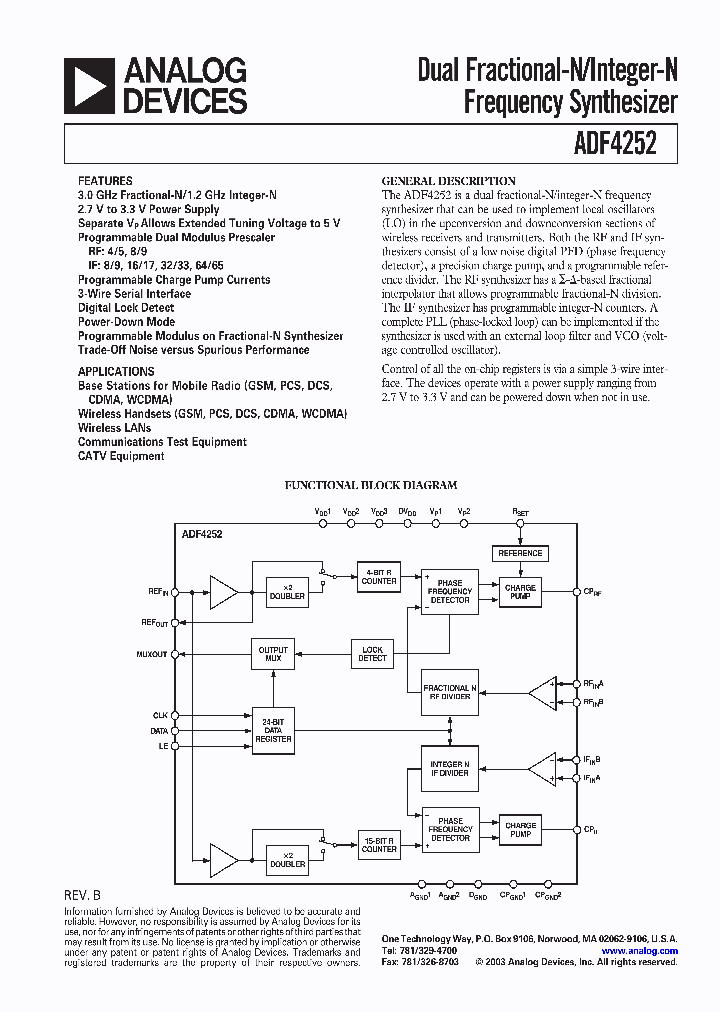 ADF4252BCP_433057.PDF Datasheet