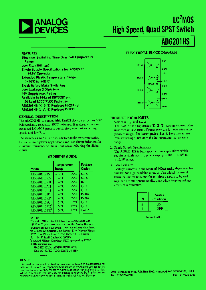 ADG201ASKNZ_393640.PDF Datasheet