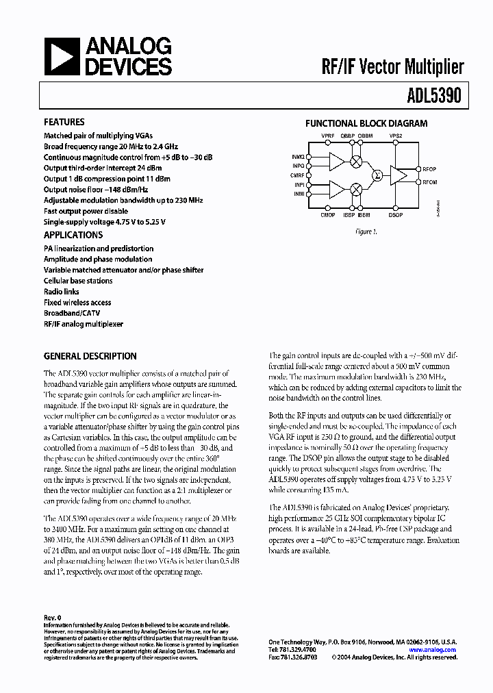 ADL5390ACPZ-WP1_409541.PDF Datasheet