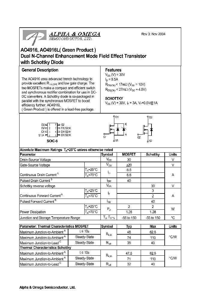 AO4916_421354.PDF Datasheet