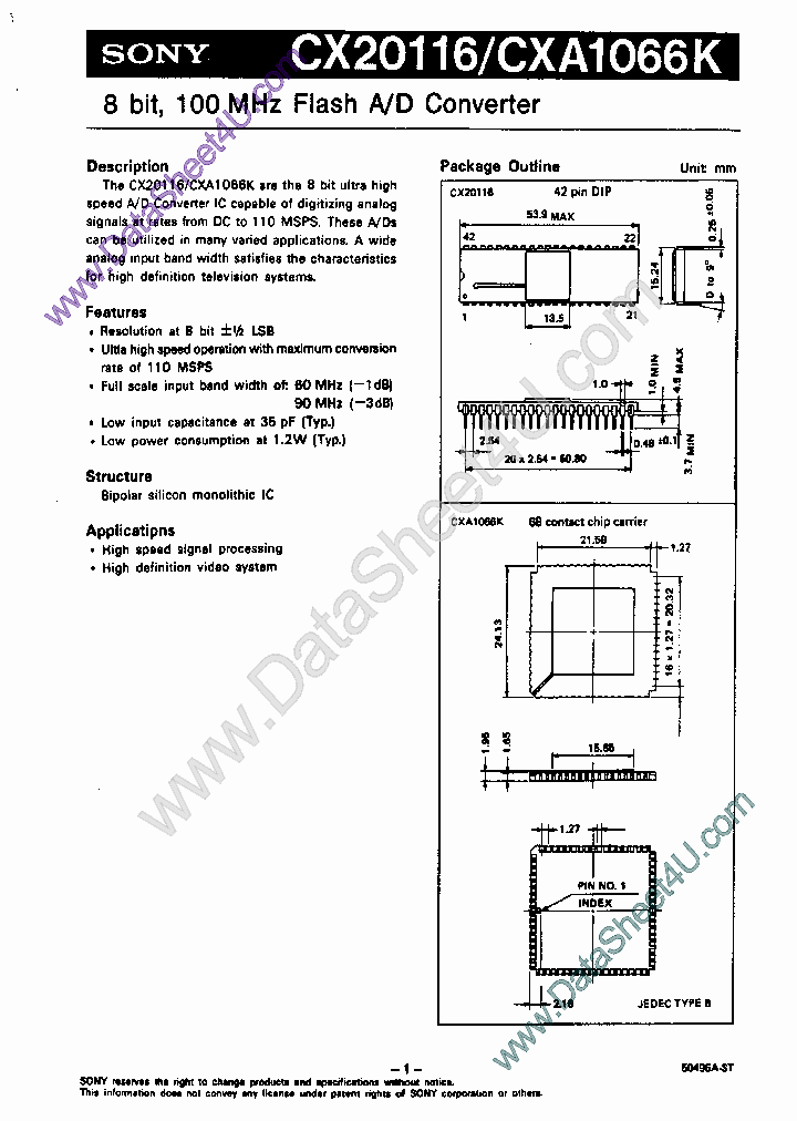 CX20116_390014.PDF Datasheet