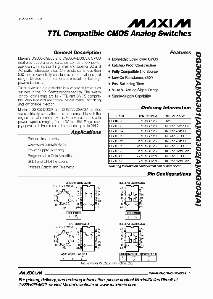 DG301BK_394410.PDF Datasheet