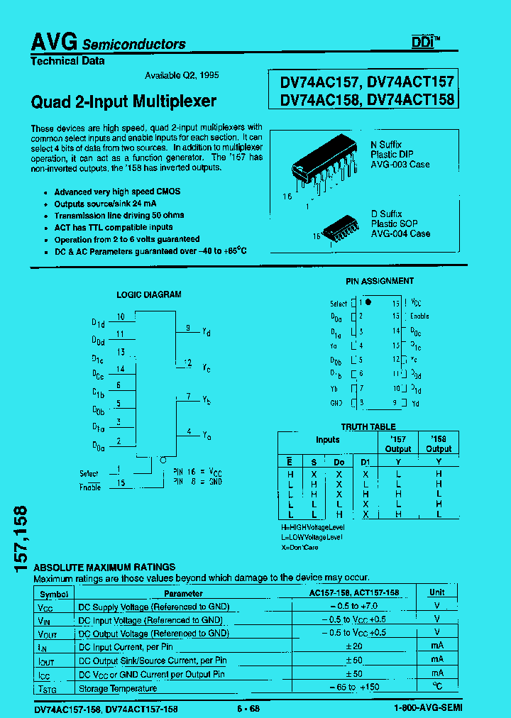 DV74ACT157_419630.PDF Datasheet