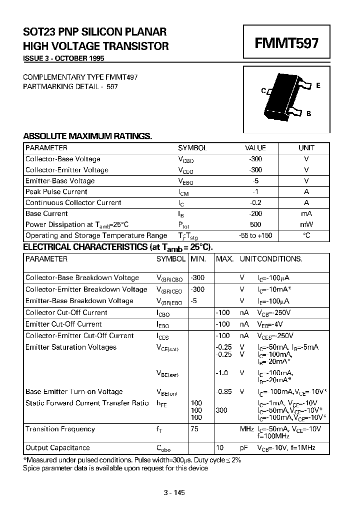 FMMT597_405383.PDF Datasheet