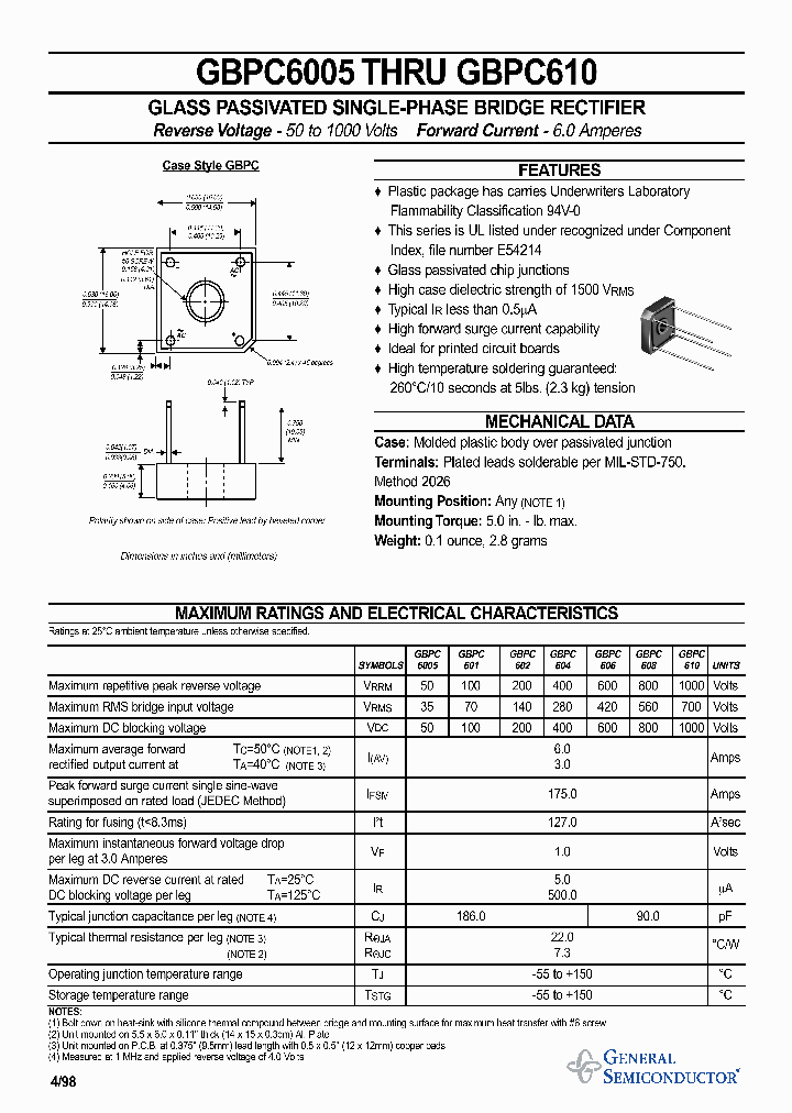 GBPC601_413819.PDF Datasheet