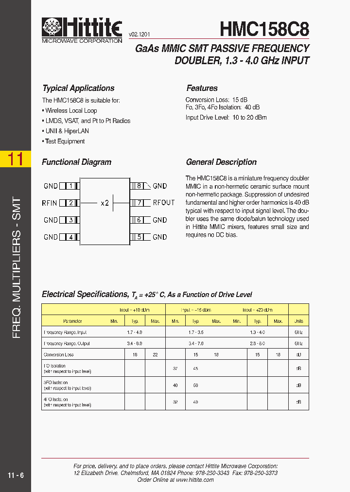 HMC158C8_408010.PDF Datasheet