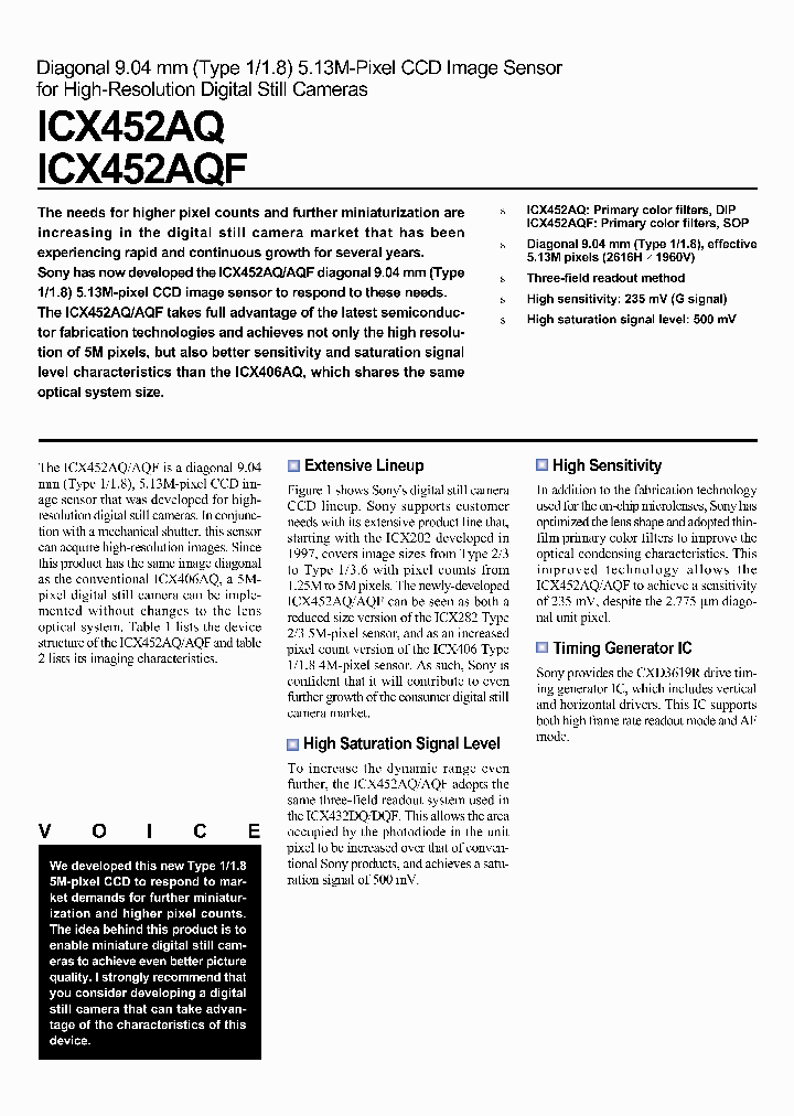 ICX452AQF_399503.PDF Datasheet