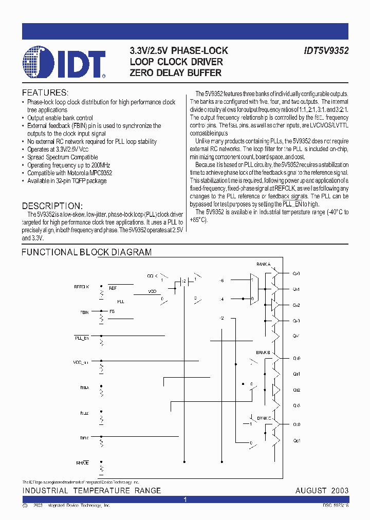 IDT5V9352PRI_404148.PDF Datasheet