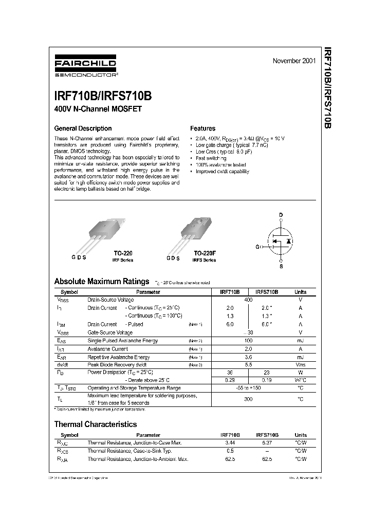 IRF710B_263977.PDF Datasheet