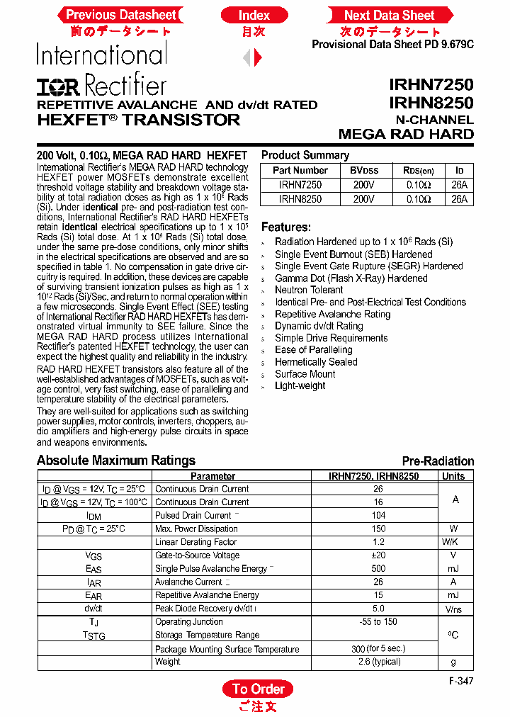 IRHN8250_176254.PDF Datasheet